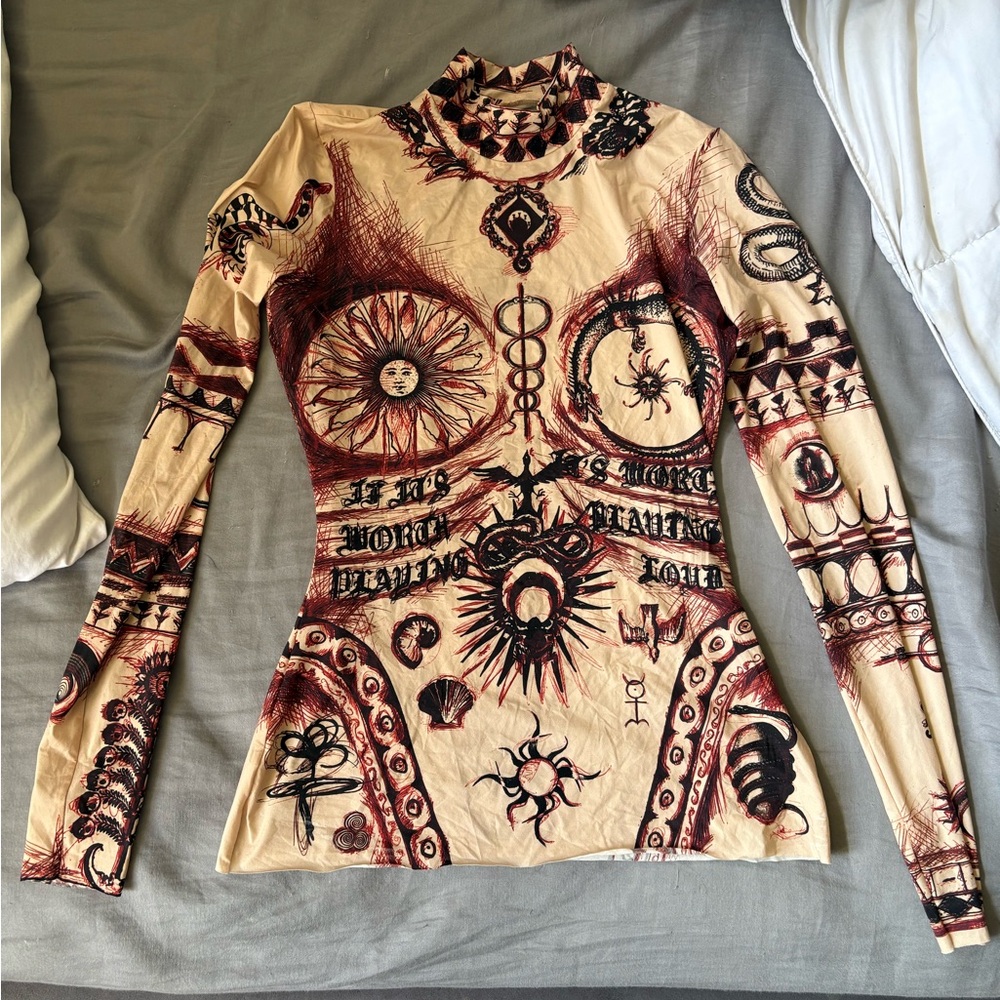 Marine Serre Long sleeve top